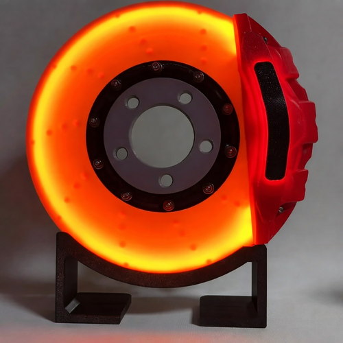 In Stock Original DIY Brake Disc LED Atmosphere Charging Desktop Wall-Mounted Night Light Ornament (Customizable)